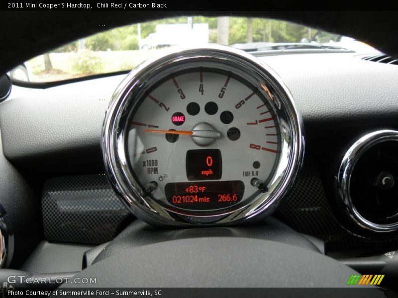 Chili Red / Carbon Black 2011 Mini Cooper S Hardtop