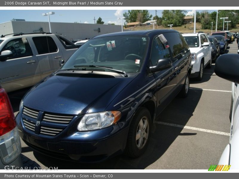 Midnight Blue Pearl / Medium Slate Gray 2006 Dodge Caravan SXT