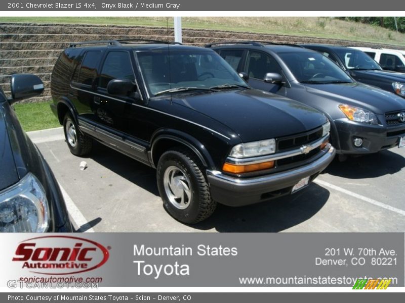 Onyx Black / Medium Gray 2001 Chevrolet Blazer LS 4x4