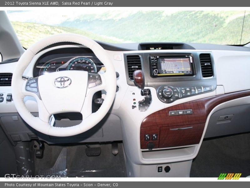 Salsa Red Pearl / Light Gray 2012 Toyota Sienna XLE AWD