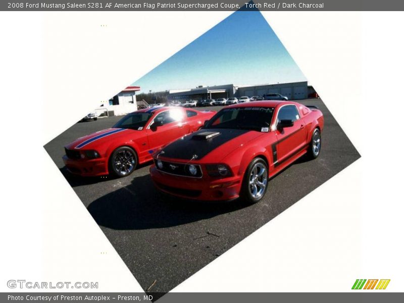 Torch Red / Dark Charcoal 2008 Ford Mustang Saleen S281 AF American Flag Patriot Supercharged Coupe