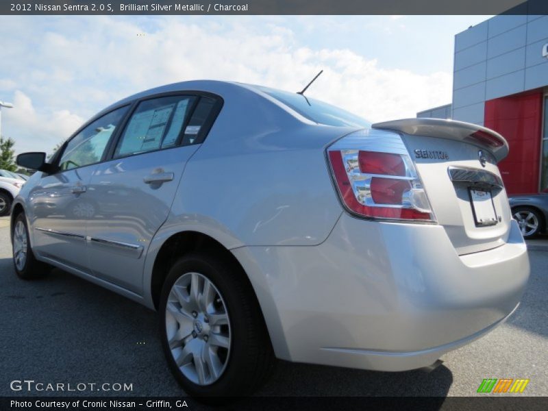 Brilliant Silver Metallic / Charcoal 2012 Nissan Sentra 2.0 S