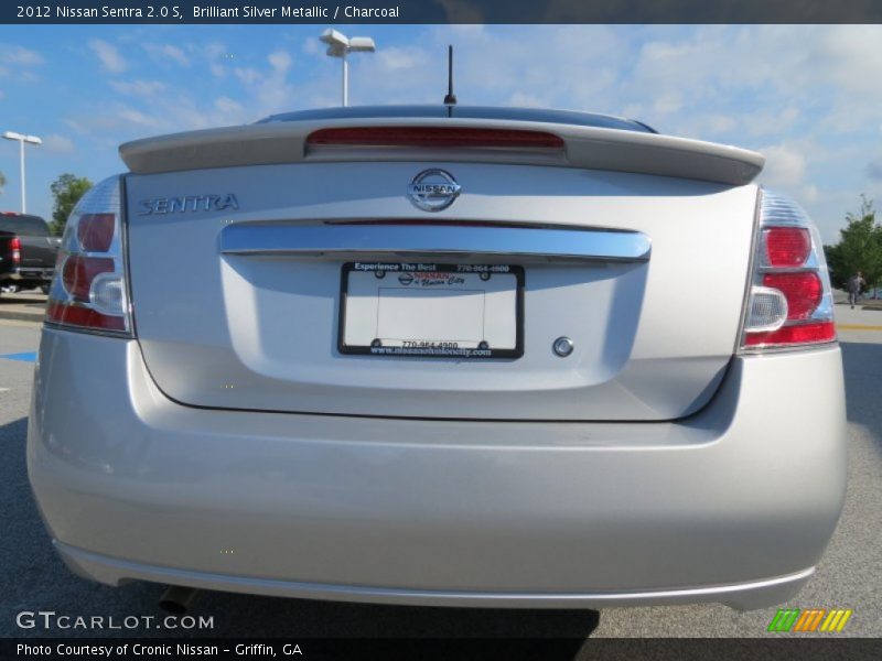 Brilliant Silver Metallic / Charcoal 2012 Nissan Sentra 2.0 S