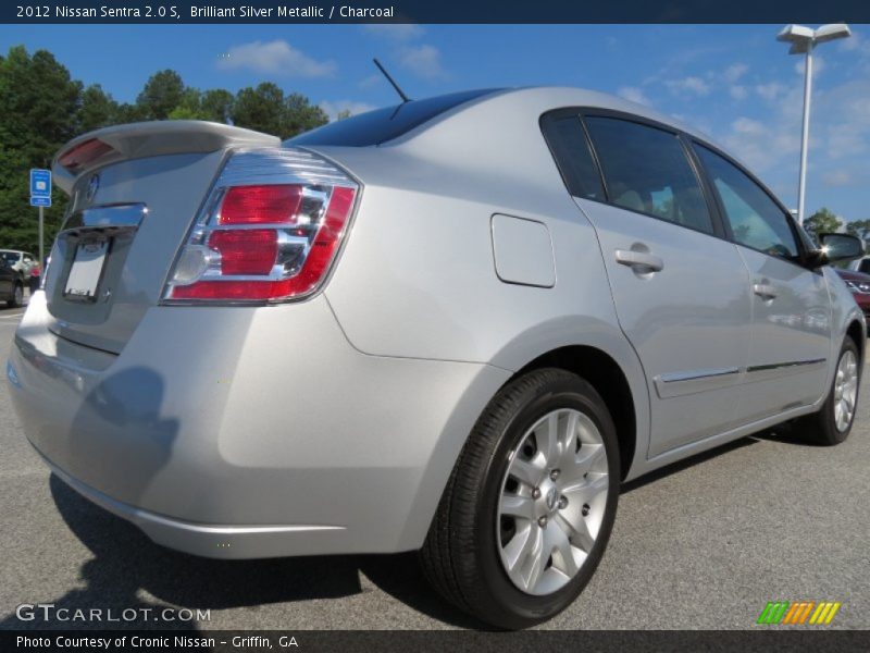 Brilliant Silver Metallic / Charcoal 2012 Nissan Sentra 2.0 S