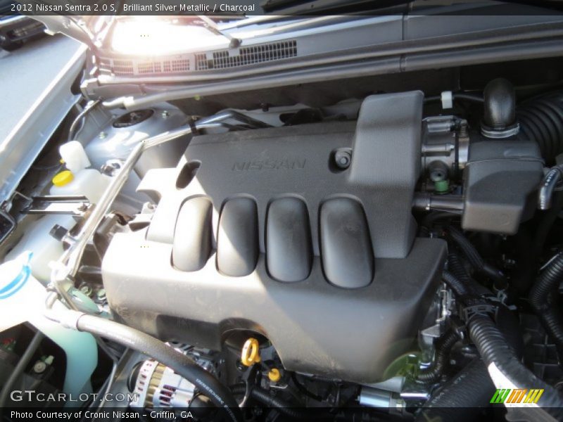 Brilliant Silver Metallic / Charcoal 2012 Nissan Sentra 2.0 S