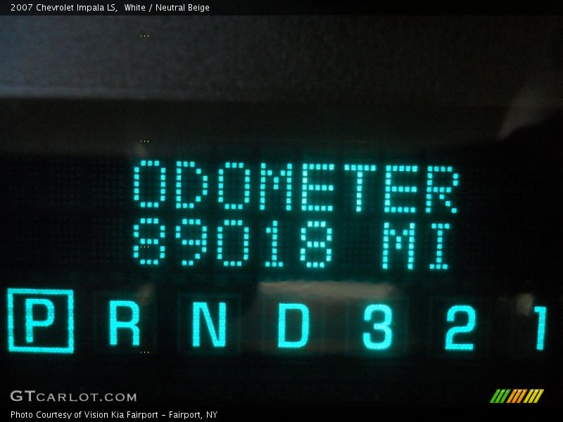 White / Neutral Beige 2007 Chevrolet Impala LS