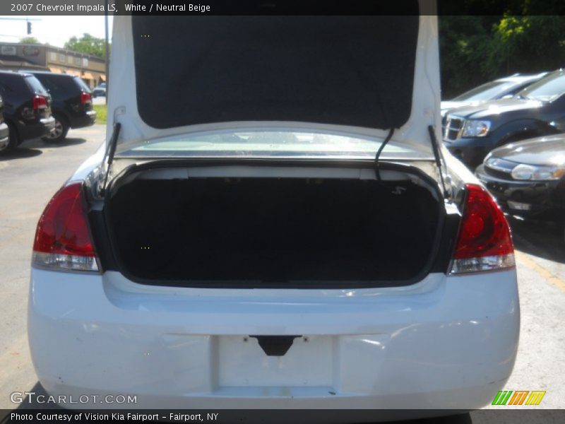 White / Neutral Beige 2007 Chevrolet Impala LS