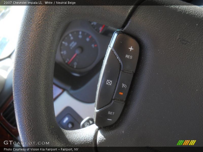 White / Neutral Beige 2007 Chevrolet Impala LS