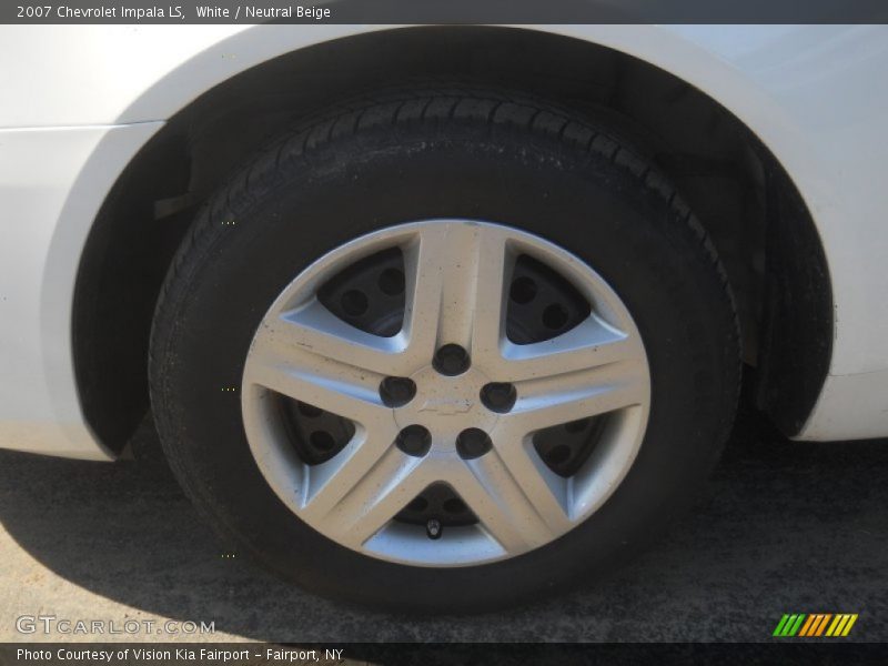 White / Neutral Beige 2007 Chevrolet Impala LS