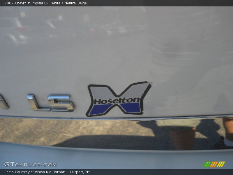 White / Neutral Beige 2007 Chevrolet Impala LS