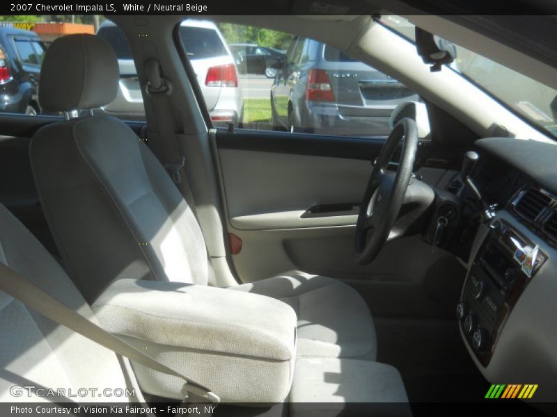 White / Neutral Beige 2007 Chevrolet Impala LS