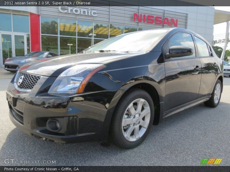 Super Black / Charcoal 2012 Nissan Sentra 2.0 SR