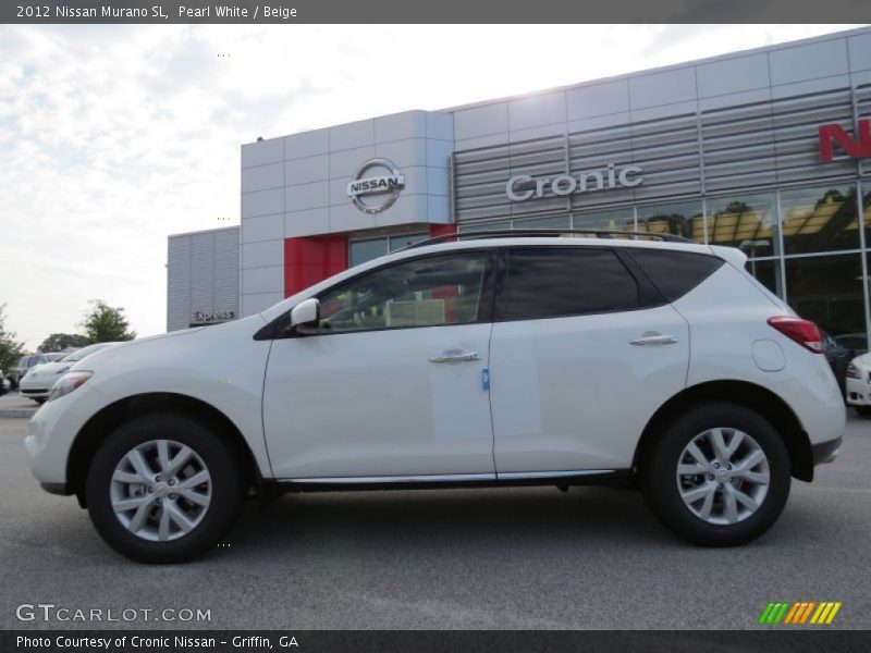 Pearl White / Beige 2012 Nissan Murano SL
