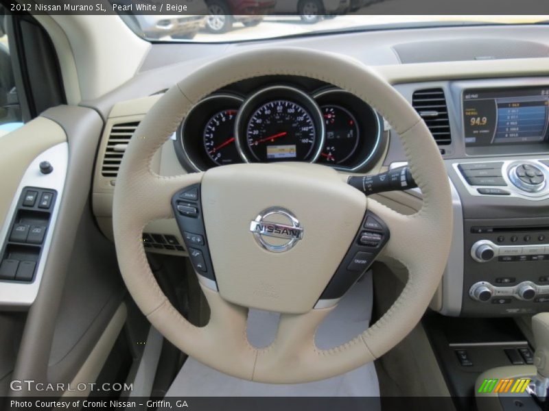 Pearl White / Beige 2012 Nissan Murano SL