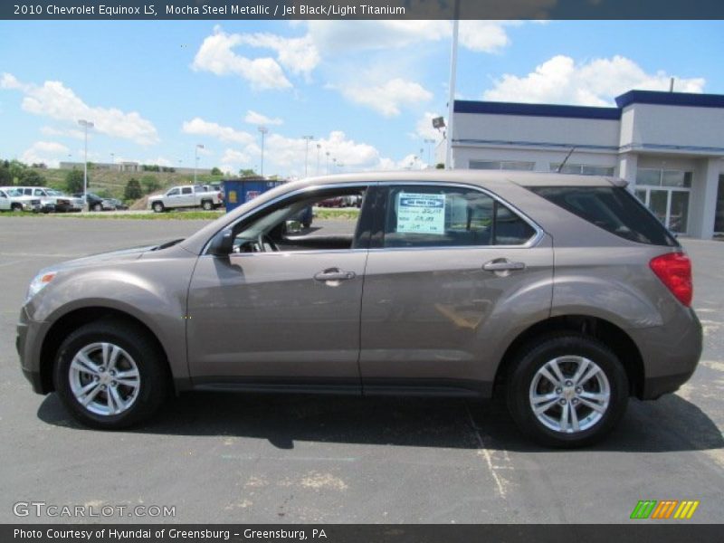 Mocha Steel Metallic / Jet Black/Light Titanium 2010 Chevrolet Equinox LS