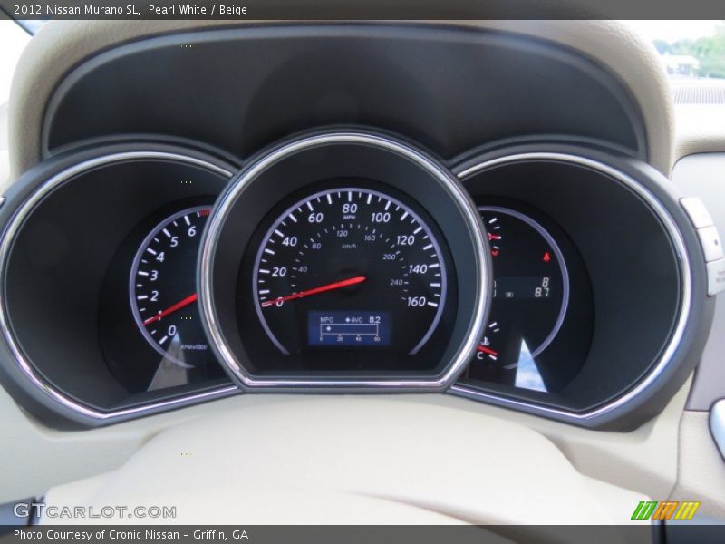 Pearl White / Beige 2012 Nissan Murano SL