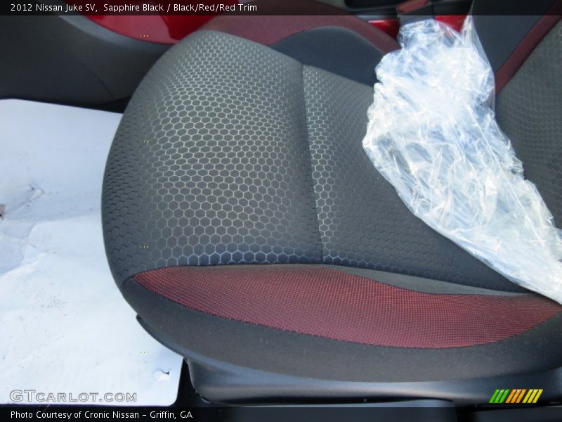 Sapphire Black / Black/Red/Red Trim 2012 Nissan Juke SV