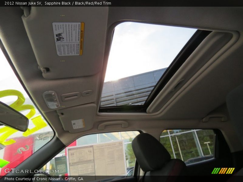 Sapphire Black / Black/Red/Red Trim 2012 Nissan Juke SV