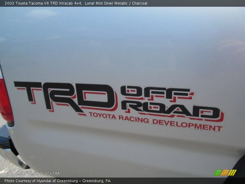 Lunar Mist Silver Metallic / Charcoal 2003 Toyota Tacoma V6 TRD Xtracab 4x4