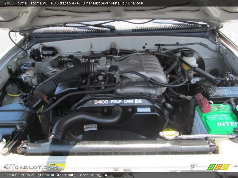 Lunar Mist Silver Metallic / Charcoal 2003 Toyota Tacoma V6 TRD Xtracab 4x4