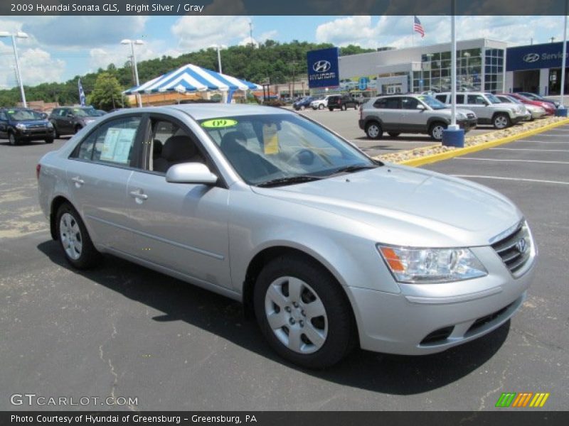 Bright Silver / Gray 2009 Hyundai Sonata GLS