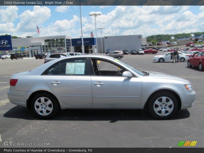 Bright Silver / Gray 2009 Hyundai Sonata GLS