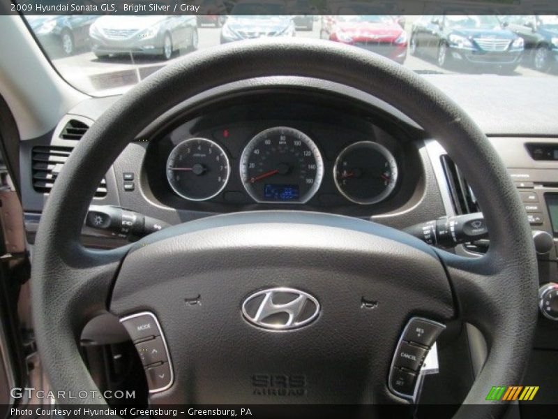 Bright Silver / Gray 2009 Hyundai Sonata GLS