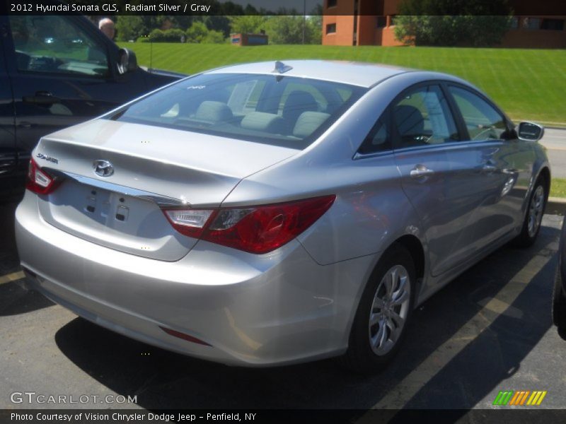 Radiant Silver / Gray 2012 Hyundai Sonata GLS