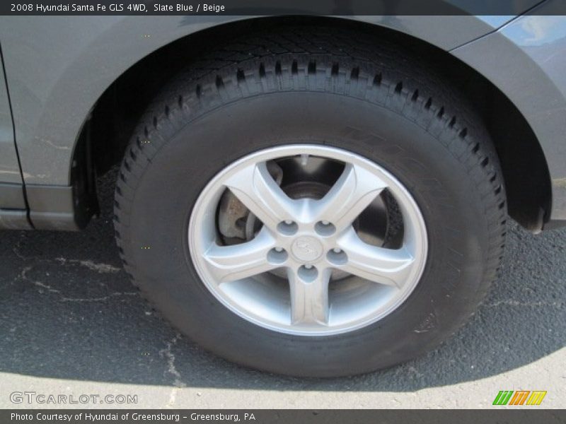 Slate Blue / Beige 2008 Hyundai Santa Fe GLS 4WD