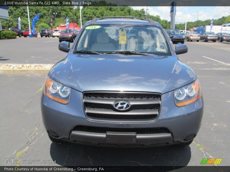 Slate Blue / Beige 2008 Hyundai Santa Fe GLS 4WD