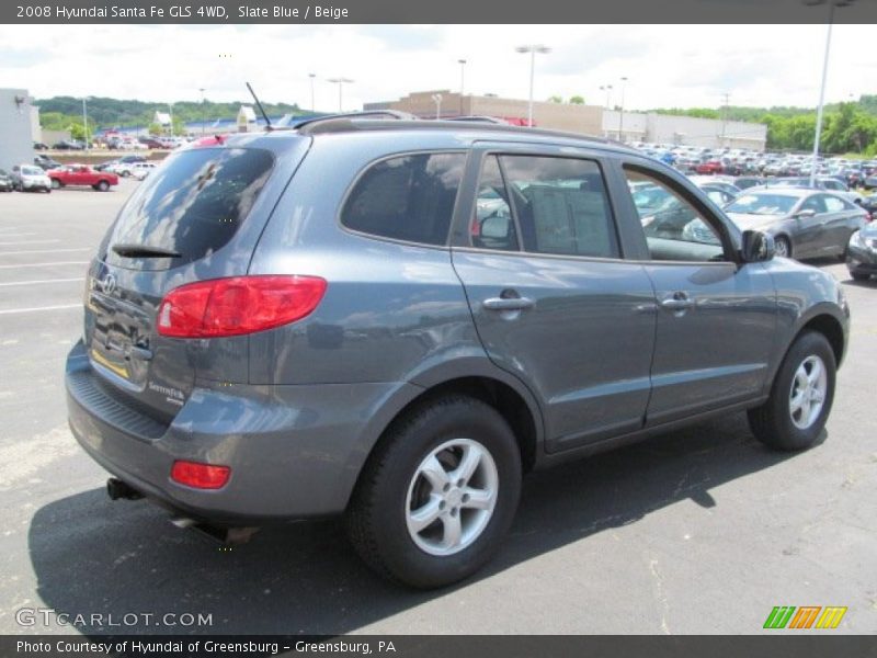 Slate Blue / Beige 2008 Hyundai Santa Fe GLS 4WD