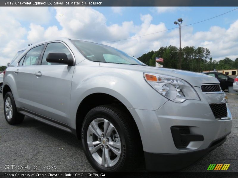 Silver Ice Metallic / Jet Black 2012 Chevrolet Equinox LS