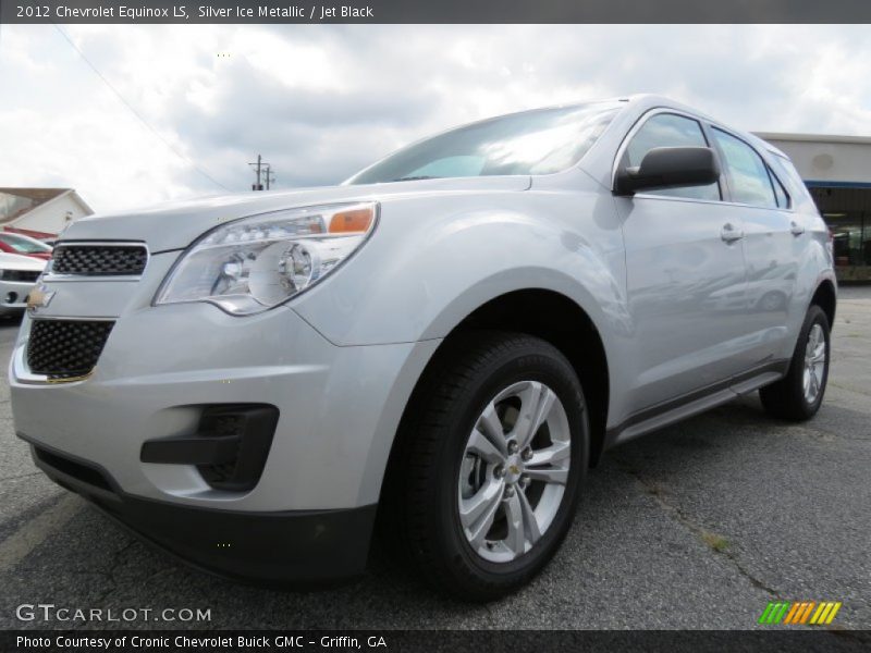 Silver Ice Metallic / Jet Black 2012 Chevrolet Equinox LS