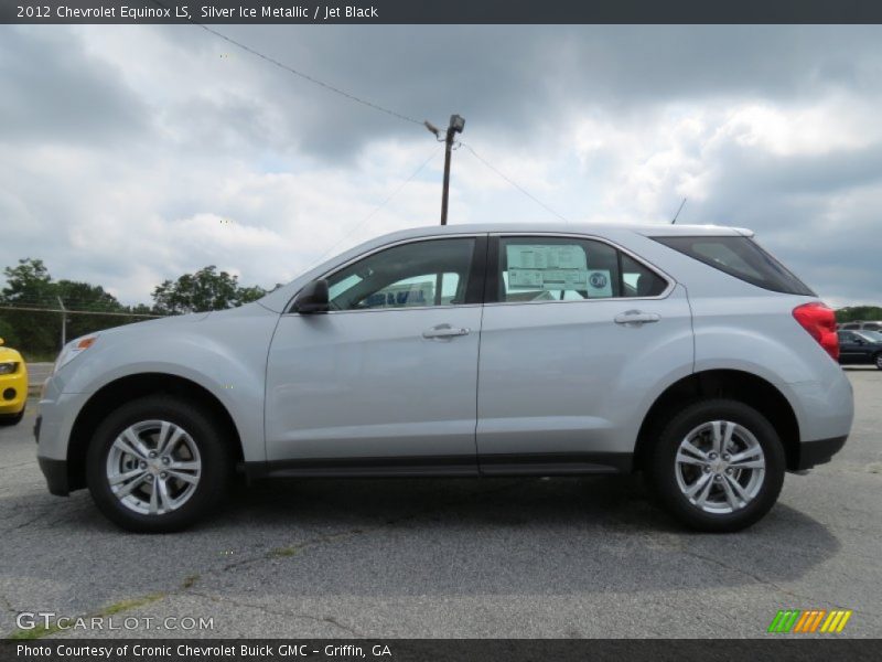 Silver Ice Metallic / Jet Black 2012 Chevrolet Equinox LS