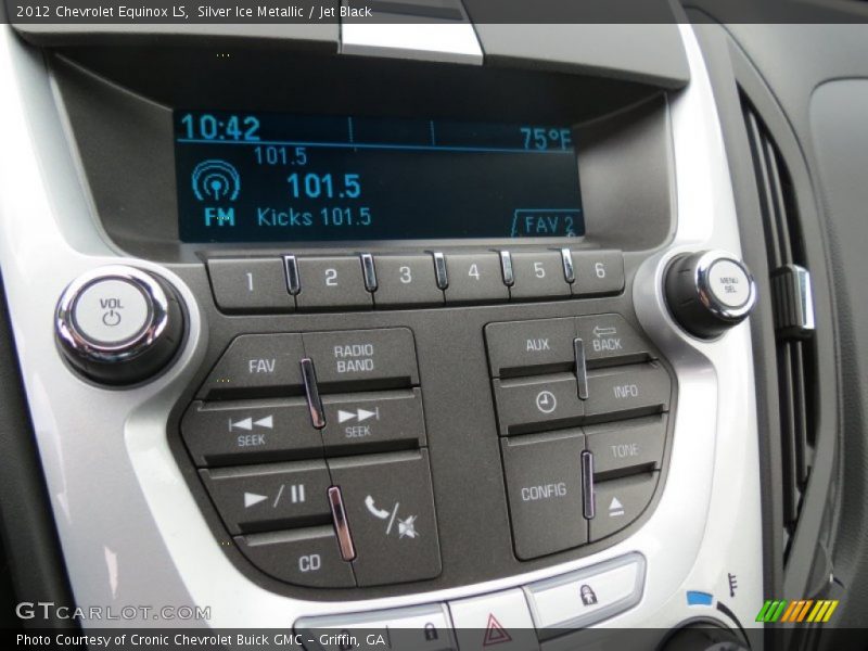 Silver Ice Metallic / Jet Black 2012 Chevrolet Equinox LS