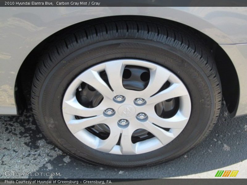 Carbon Gray Mist / Gray 2010 Hyundai Elantra Blue