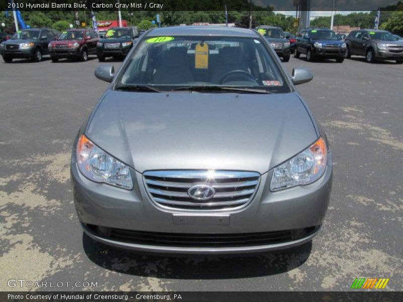 Carbon Gray Mist / Gray 2010 Hyundai Elantra Blue