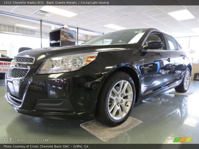 Black Granite Metallic / Cocoa/Light Neutral 2013 Chevrolet Malibu ECO