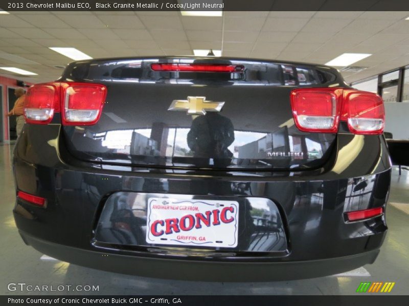 Black Granite Metallic / Cocoa/Light Neutral 2013 Chevrolet Malibu ECO