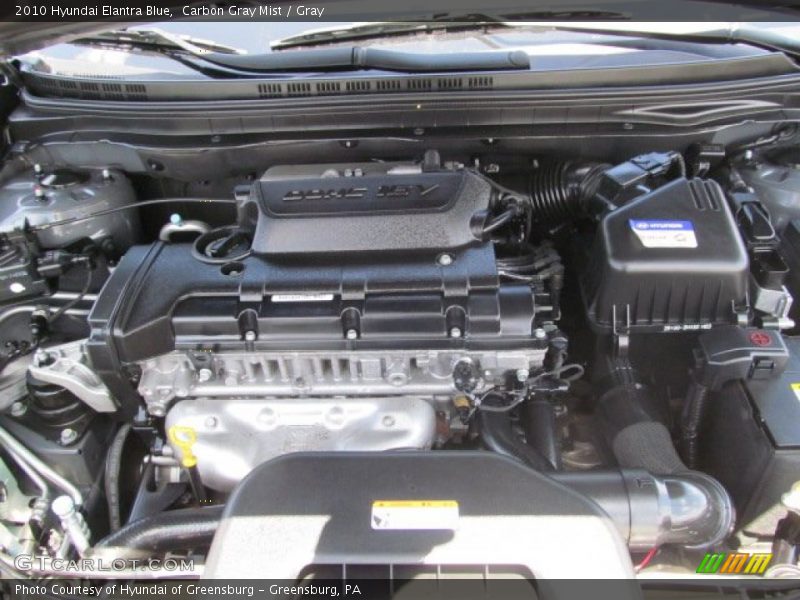  2010 Elantra Blue Engine - 2.0 Liter DOHC 16-Valve CVVT 4 Cylinder