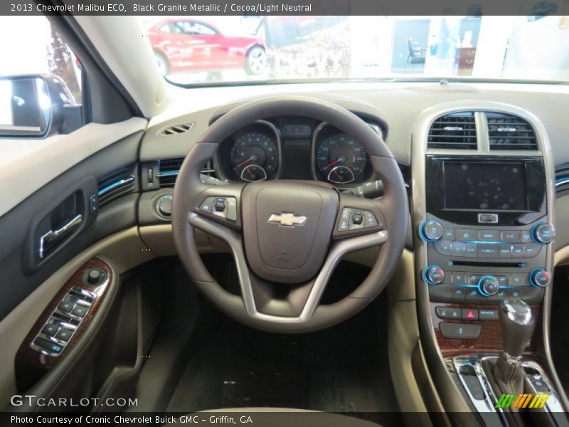 Black Granite Metallic / Cocoa/Light Neutral 2013 Chevrolet Malibu ECO