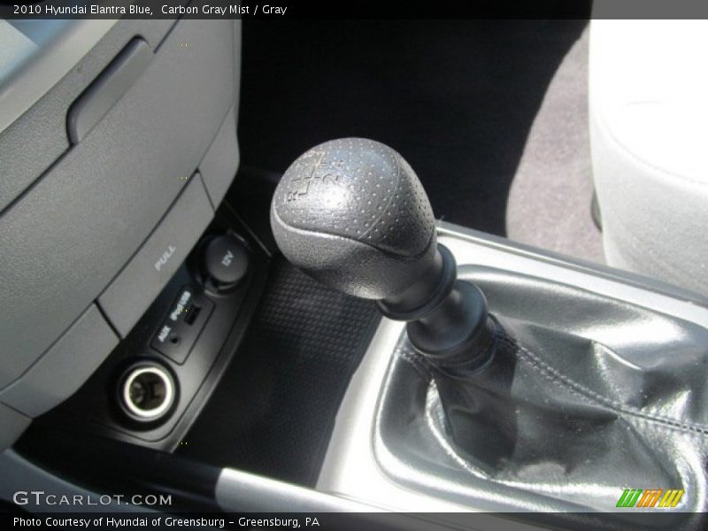  2010 Elantra Blue 5 Speed Manual Shifter