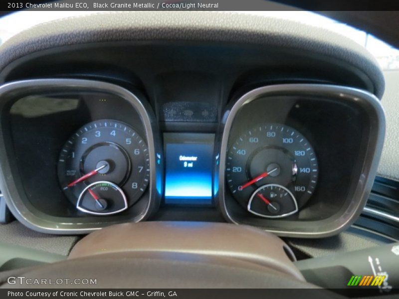 Black Granite Metallic / Cocoa/Light Neutral 2013 Chevrolet Malibu ECO