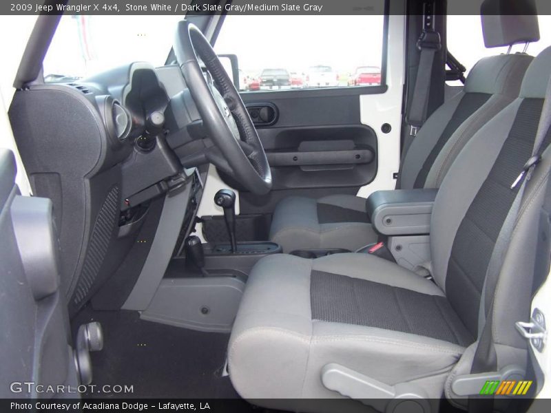 Stone White / Dark Slate Gray/Medium Slate Gray 2009 Jeep Wrangler X 4x4
