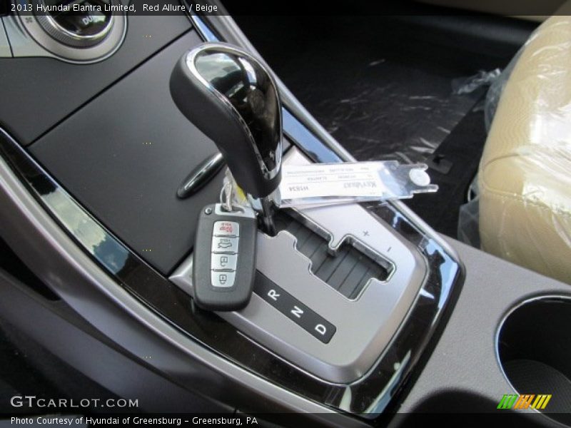  2013 Elantra Limited 6 Speed Shiftronic Automatic Shifter