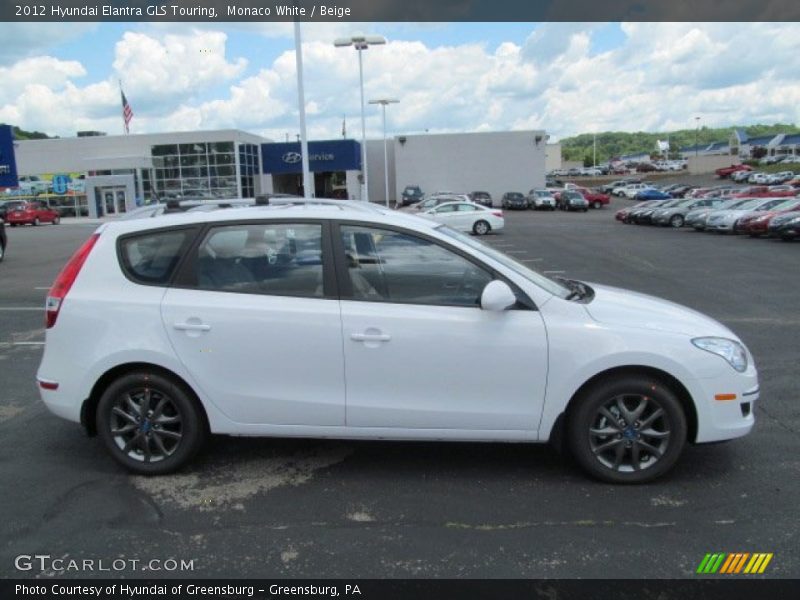 Monaco White / Beige 2012 Hyundai Elantra GLS Touring