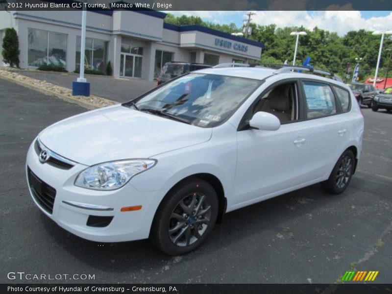 Monaco White / Beige 2012 Hyundai Elantra GLS Touring