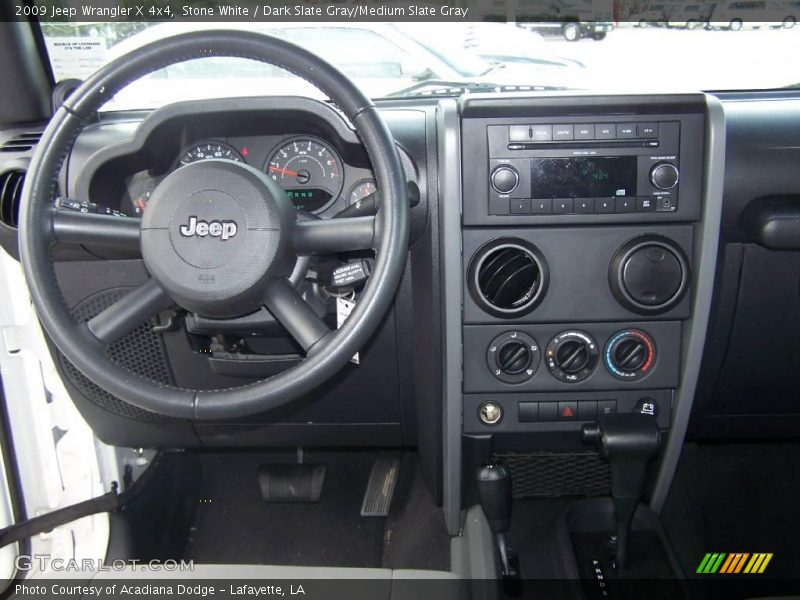 Stone White / Dark Slate Gray/Medium Slate Gray 2009 Jeep Wrangler X 4x4