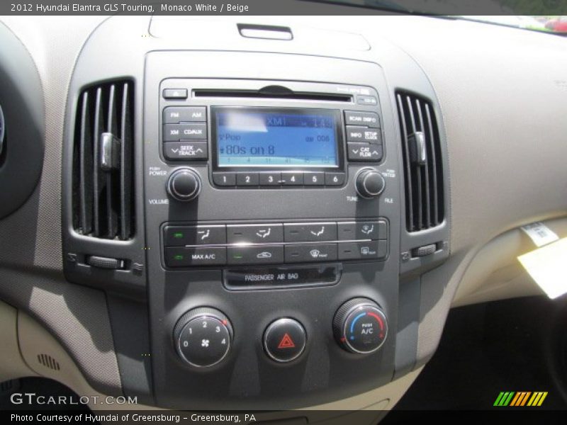 Monaco White / Beige 2012 Hyundai Elantra GLS Touring