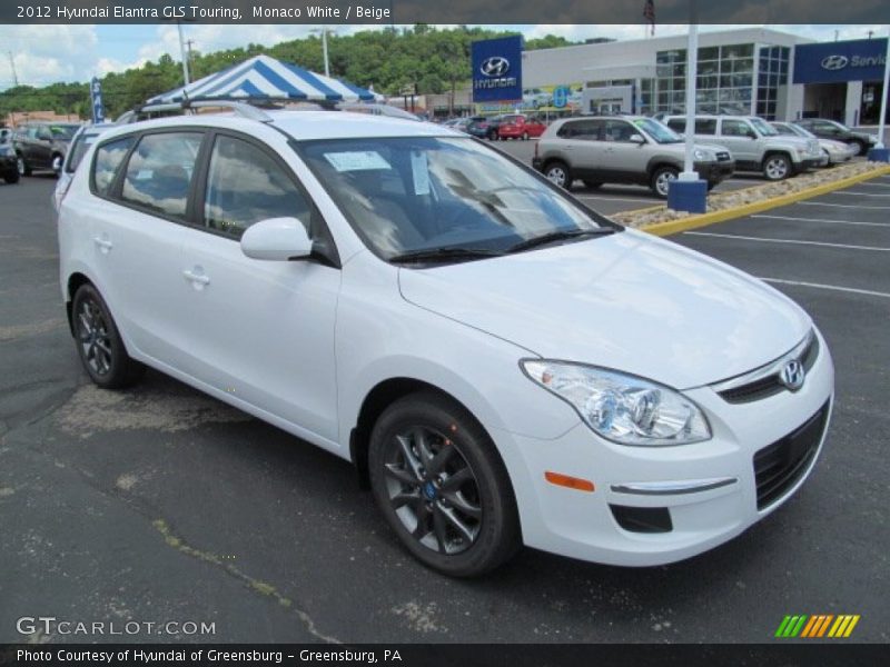 Monaco White / Beige 2012 Hyundai Elantra GLS Touring